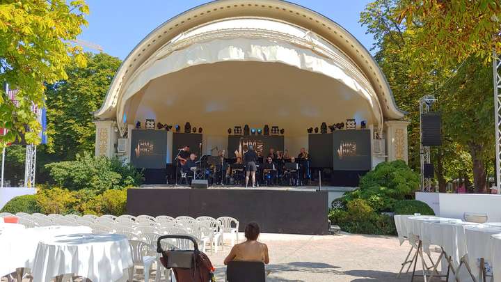 Kurpark Meeting 2019 HM-Bigband Halberstunger Musikanten Sinzheim Halberstung Baden-Baden Bigband Musik